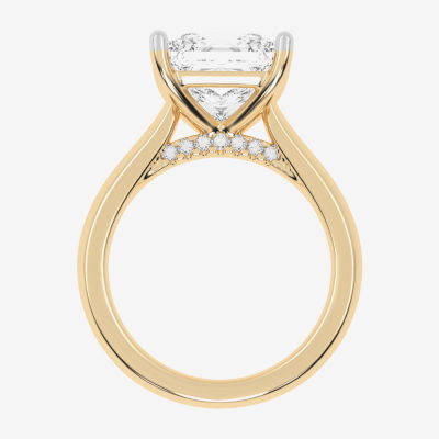 (G-H / Vs2-Si1) Womens 4 CT. T.W. Lab Grown White Diamond 14K Rose Gold Solitaire Engagement Ring