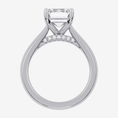 (G-H / Vs2-Si1) Womens 4 CT. T.W. Lab Grown White Diamond 14K Rose Gold Solitaire Engagement Ring