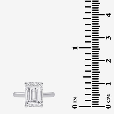 (G-H / Vs2-Si1) Womens 4 CT. T.W. Lab Grown White Diamond 14K Rose Gold Solitaire Engagement Ring