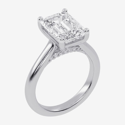 (G-H / Vs2-Si1) Womens 4 CT. T.W. Lab Grown White Diamond 14K Rose Gold Solitaire Engagement Ring