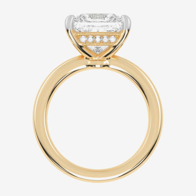 (G-H / Vs2-Si1) Womens 3 CT. T.W. Lab Grown White Diamond 14K Rose Gold Solitaire Engagement Ring