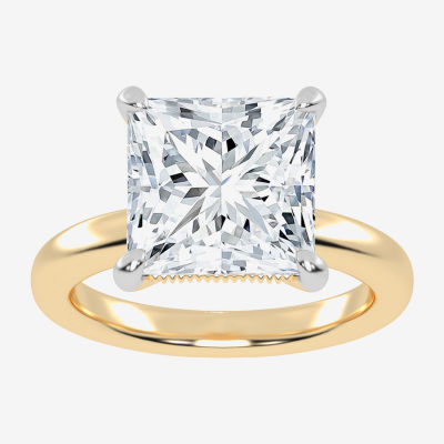 (G-H / Vs2-Si1) Womens 3 CT. T.W. Lab Grown White Diamond 14K Rose Gold Solitaire Engagement Ring