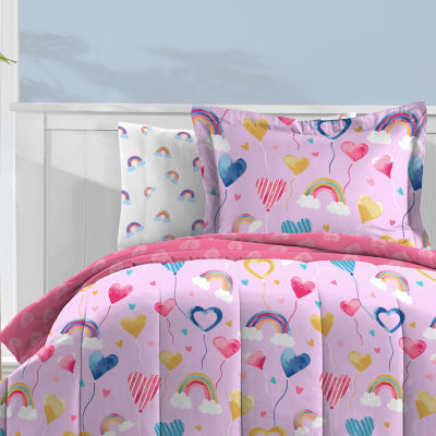 Dream Factory Balloon Hearts 7-pc. Lightweight Comforter Set