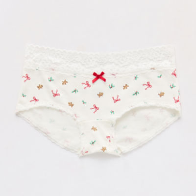 Arizona Body Cotton with Lace Boyshort Panty