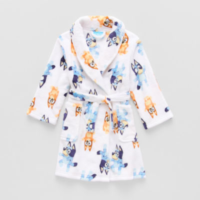 Girls Plush Long Sleeve Knee Length Bluey Robe