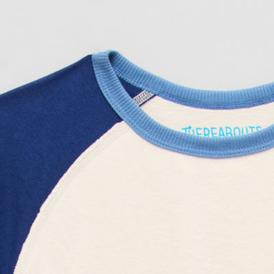 Thereabouts Little & Big Kid Boys Bodysuit Closure Easy-on + Easy-off Adaptive Crew Neck Long Sleeve Bodysuit