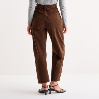 a.n.a Womens Highest Rise Tapered Corduroy Pant