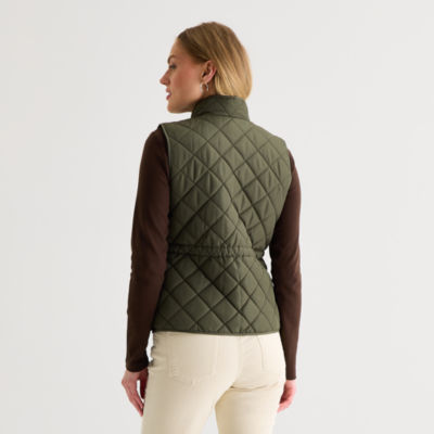St. John's Bay Womens Midweight Quilted Vest