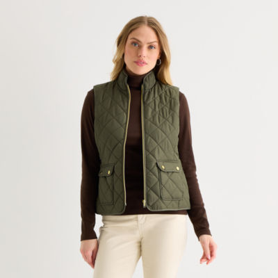 St. John's Bay Womens Midweight Quilted Vest