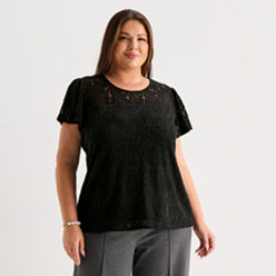 Plus Size Lace Tops for Women - JCPenney