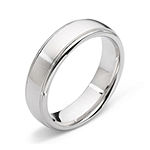 Personalized Mens 6mm Comfort Fit Tungsten Carbide Wedding Band