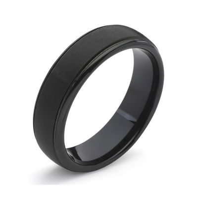 Personalized Mens 6mm Comfort Fit Tungsten Carbide Wedding Band