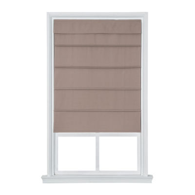 Cotton Classic Cordless Light-Filtering Roman Shade