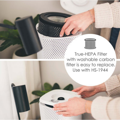 Crane True HEPA Air Purifier With Germicidal UV Light, 250 Sq Ft. Coverage, Standard