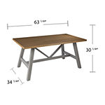 Tadsal Collection Rectangular Wood-Top Dining Table