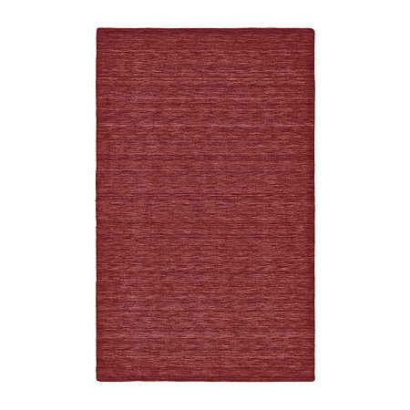 Weave And Wander Celano Solid Flatweave Indoor Rectangle Area Rugs, One Size, Red