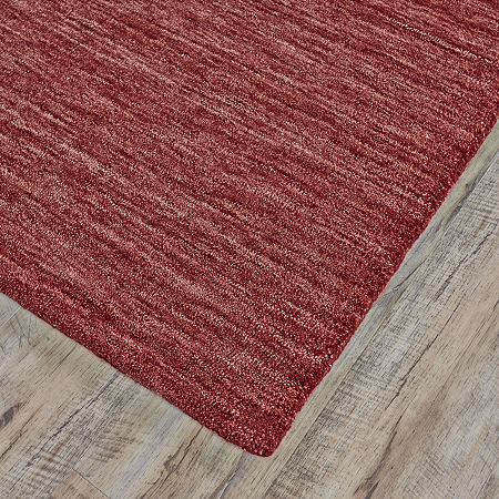 Weave And Wander Celano Solid Flatweave Indoor Rectangle Area Rugs, One Size, Red