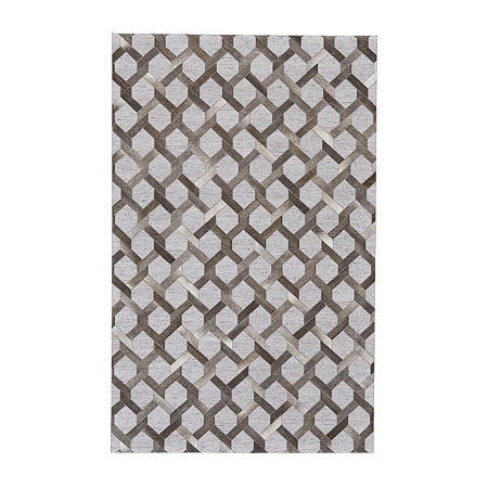 Weave And Wander Canady Geometric Hand Woven Indoor Rectangle Area Rug, One Size, Gray