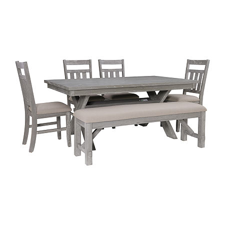 Haverford 6-Piece Dining Set, One Size, Gray