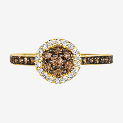 Le Vian® Ring featuring 1/2 CT. Chocolate Diamonds® 1/6 CT. Nude Diamonds™ set in 14K Honey Gold™