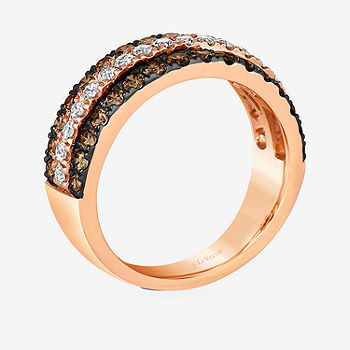 Le Vian® Ring featuring 7/8 CT. . Chocolate Diamonds® 3/8 CT. . Nude  Diamonds™ set in 14K Strawberry Gold® - JCPenney