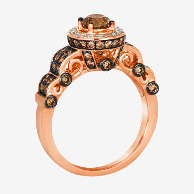 Le Vian® Ring featuring 1 1/10 cts. Chocolate Diamonds® 1/8 cts. Nude Diamonds™ set in 14K Vanilla, Honey or Strawberry Gold®