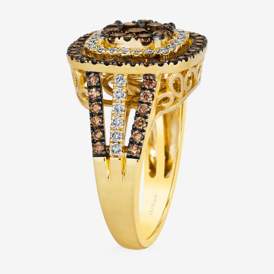 Le Vian® Ring featuring 1 1/6 CT. Chocolate Diamonds® 1/3 CT. Nude Diamonds™ set in 14K Honey Gold™