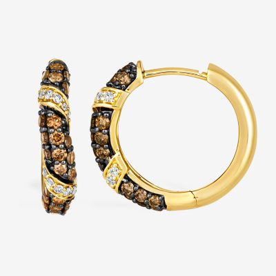 Le Vian® Earrings featuring 7/8 CT. Chocolate Diamonds® 1/6 CT. Nude Diamonds™ set in 14K Honey Gold™