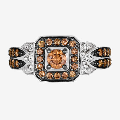 Le Vian® Ring featuring 5/8 CT. Chocolate Diamonds® 1/8 CT. Nude Diamonds™ set in 14K Vanilla, Honey or Strawberry Gold™