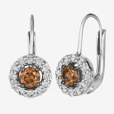 Le Vian® Earrings featuring 3/8 CT. Chocolate Diamonds® 1 3/8 CT. Nude Diamonds™ set in 14K Vanilla Gold®