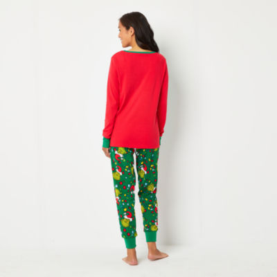 Matching Family Christmas Pajamas Women's Grinch 2-Piece Pajama