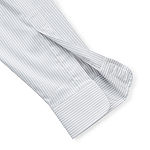 Stafford Magna Ready® Mens Spread Collar Long Sleeve Easy-on + Easy-off Sensory Friendly Adaptive Stretch Fabric Wrinkle Free Dress Shirt