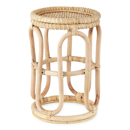 Distant Lands 19" Rattan Table Plant Stand