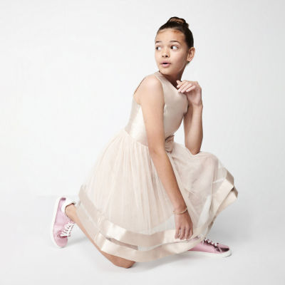 Speechless Little & Big Kid Girls Sleeveless Fit + Flare Dress