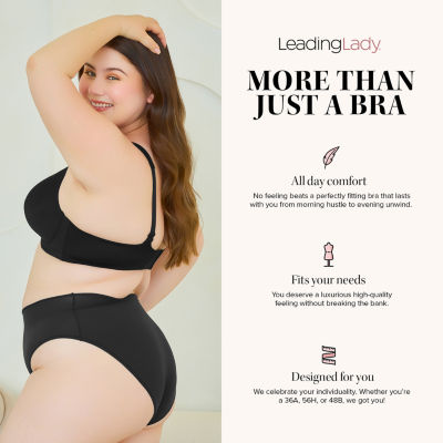 Leading Lady® The Brigitte Full Coverage Wirefree T-Shirt Bra-5042