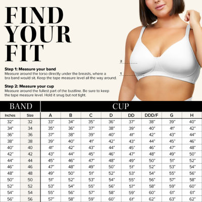 Leading Lady® Seamless Full Figure Padded Underwire T-Shirt Bra-5028