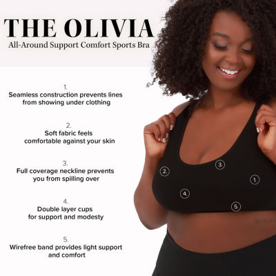 Leading Lady� The Olivia - All-Around Support Comfort Sports Bra 5504