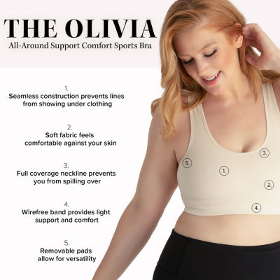 Leading Lady� The Olivia - All-Around Support Comfort Sports Bra 5504