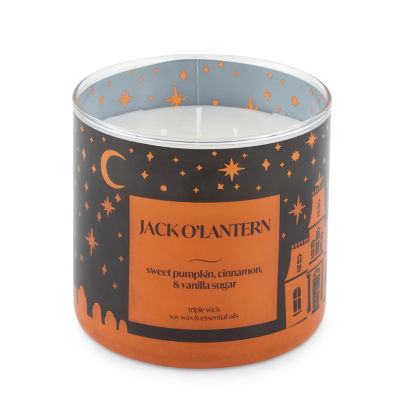 Distant Lands 14 Oz 3 Wick Jack-0-Lantern Scented Jar Candle