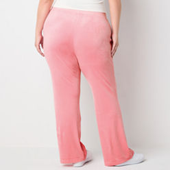 Velour Pink Pants for Women - JCPenney
