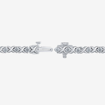 (H / I1) 2 CT. T.W. Lab Grown White Diamond Sterling Silver 7.25 Inch Tennis Bracelet