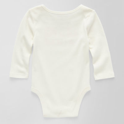Okie Dokie Baby Unisex Crew Neck Long Sleeve Rib Bodysuit