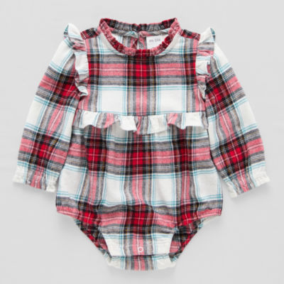 Okie Dokie Baby Girls Long Sleeve Bodysuit