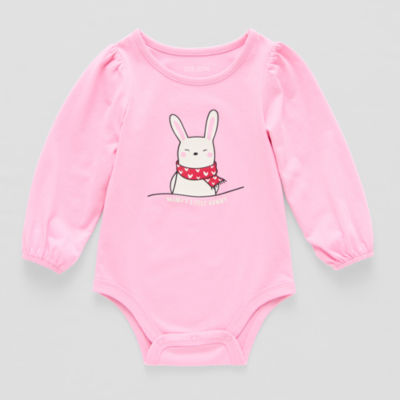 Okie Dokie Baby Girls Long Sleeve Bodysuit