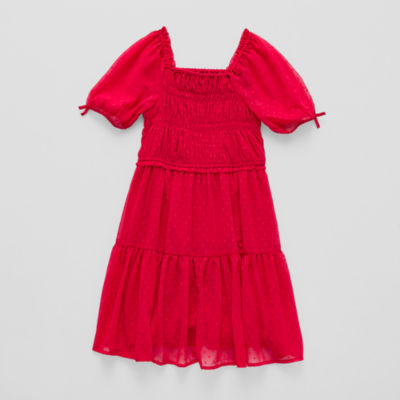 Thereabouts Little & Big Girls Short Sleeve A-Line Dress