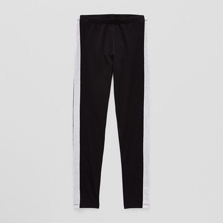 Thereabouts Little & Big Girls Knit Full Length Leggings, Small (7-8), Black
