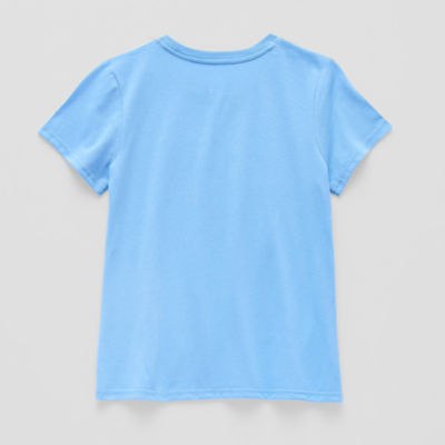 Xersion Little & Big Girls Crew Neck Short Sleeve Graphic T-Shirt