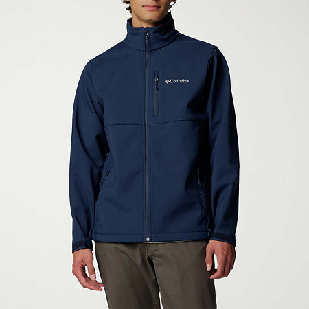 Columbia Mens Water Resistant Lightweight Softshell Jacket, Large, Blue