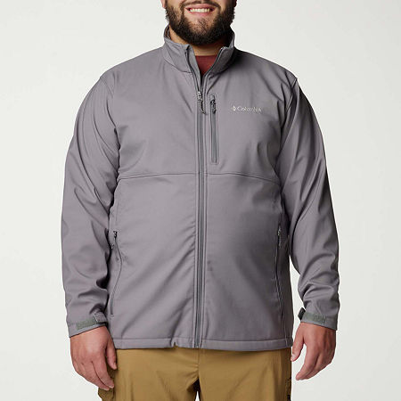 Columbia Mens Big and Tall Water Resistant Lightweight Softshell Jacket, 3x-large Tall, Gray