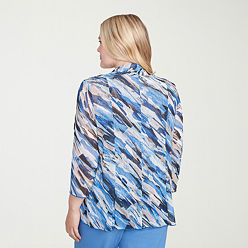 トップス Multiway Layered Tops Women's 2024 Dressy Casual V Neck 3/4 Tiered Bell Sleeve